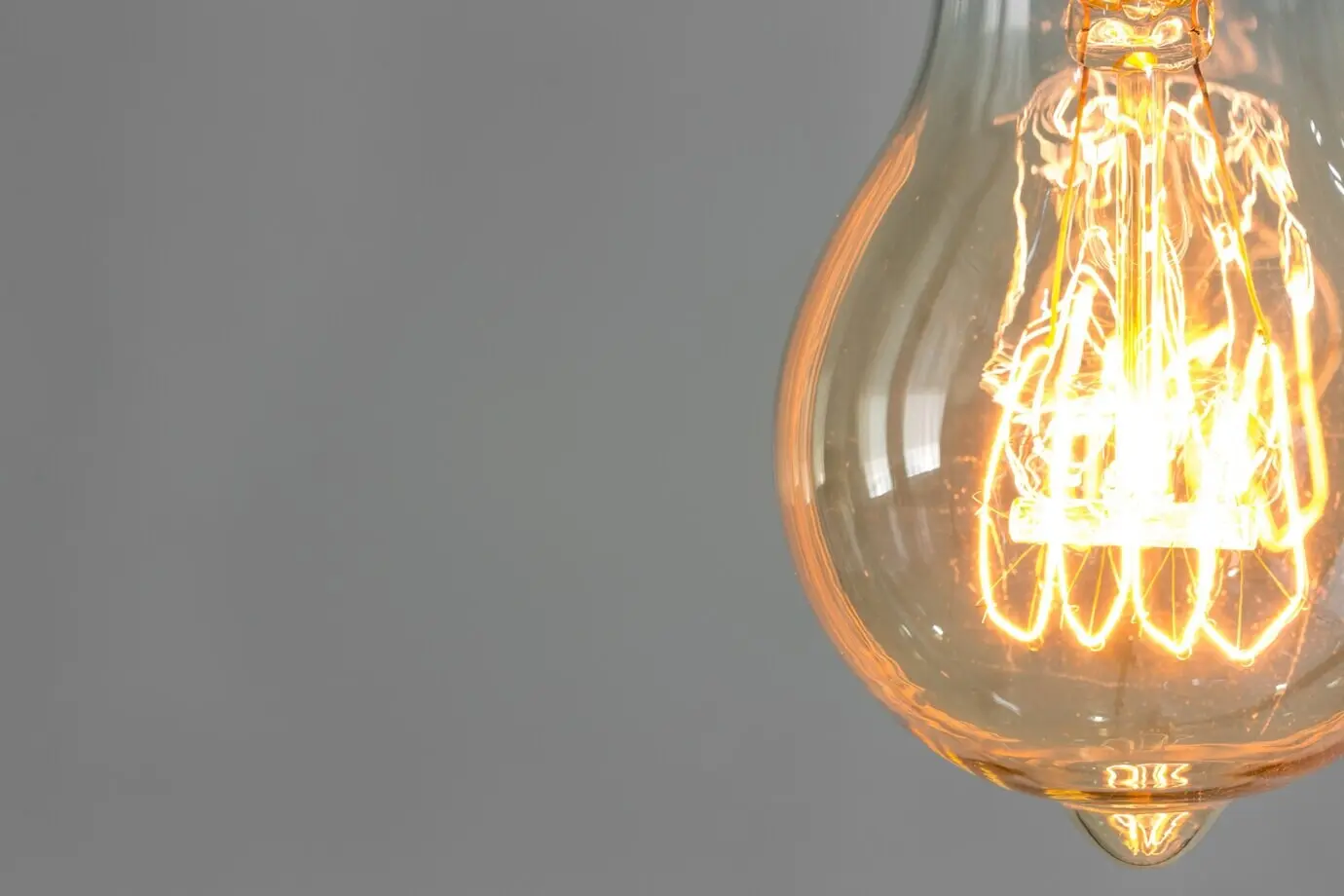 Nahaufnahme einer Glühbirne